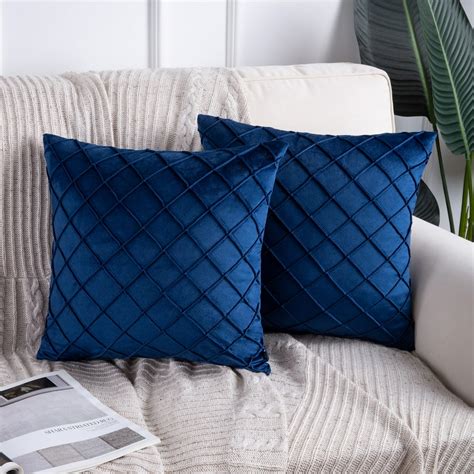 navy blue couch pillows 18x18.